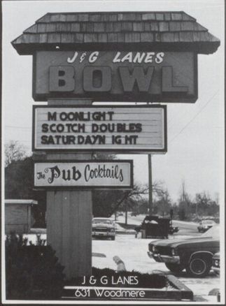 J&G Lanes (T.C. Recreation) - Old Yearbook Ad